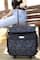 Everything Mary Black & White Rolling Craft Bag